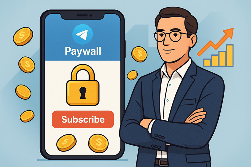 Платные каналы в Telegram: как запустить подписку через Paywall и зарабатывать системно