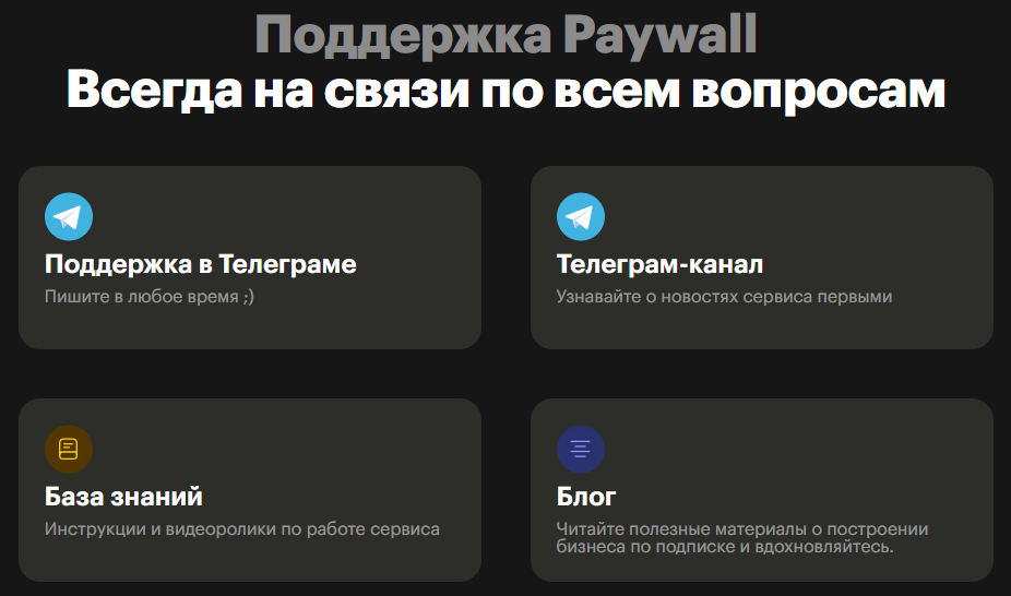 поддержка paywall